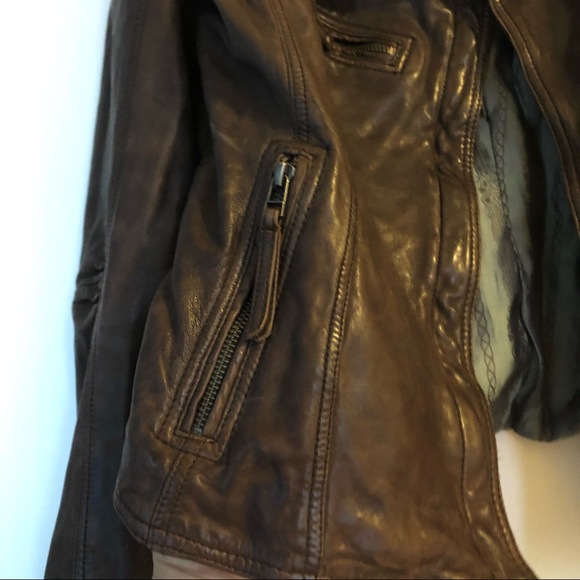 DANIER LEATHER MOTO JACKET - Picture 7 of 9